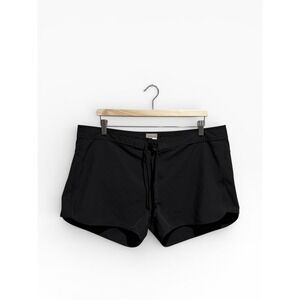 Prana Schaffie Womens Black Mid Rise Swim Shorts Size XL